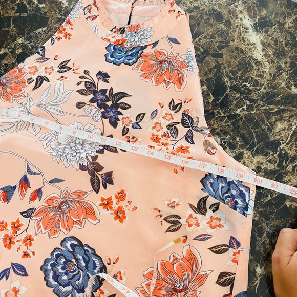 ABS COLLECTION Sleeveless Floral Dress NWT pink - Picture 9 of 14